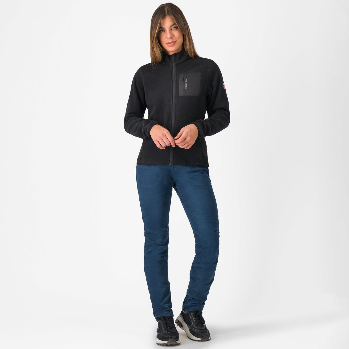 Giacca donna Castelli Classico Fleece - Nero Castelli