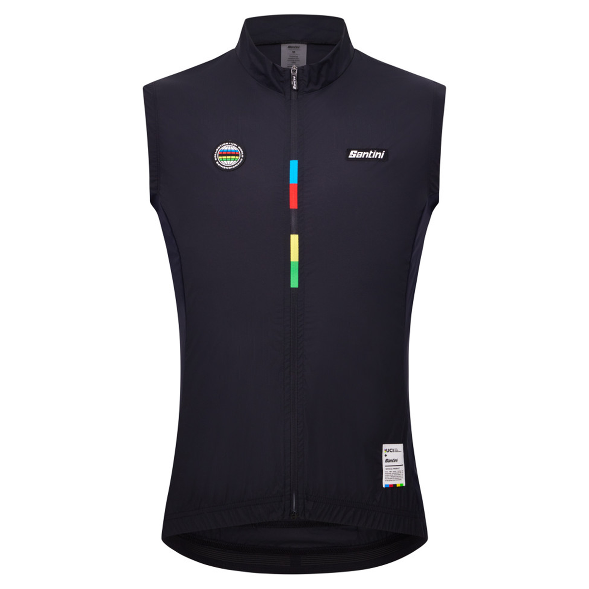 Gilet Santini UCI World Champion - Nero Santini