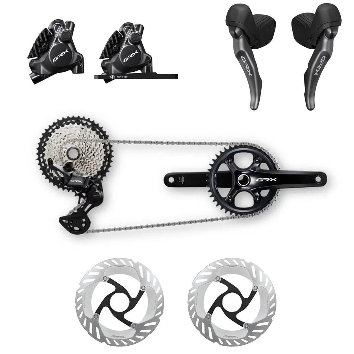 Shimano GRX RX820 12-Speed 10/51T - 40T Group Set | All4cycling