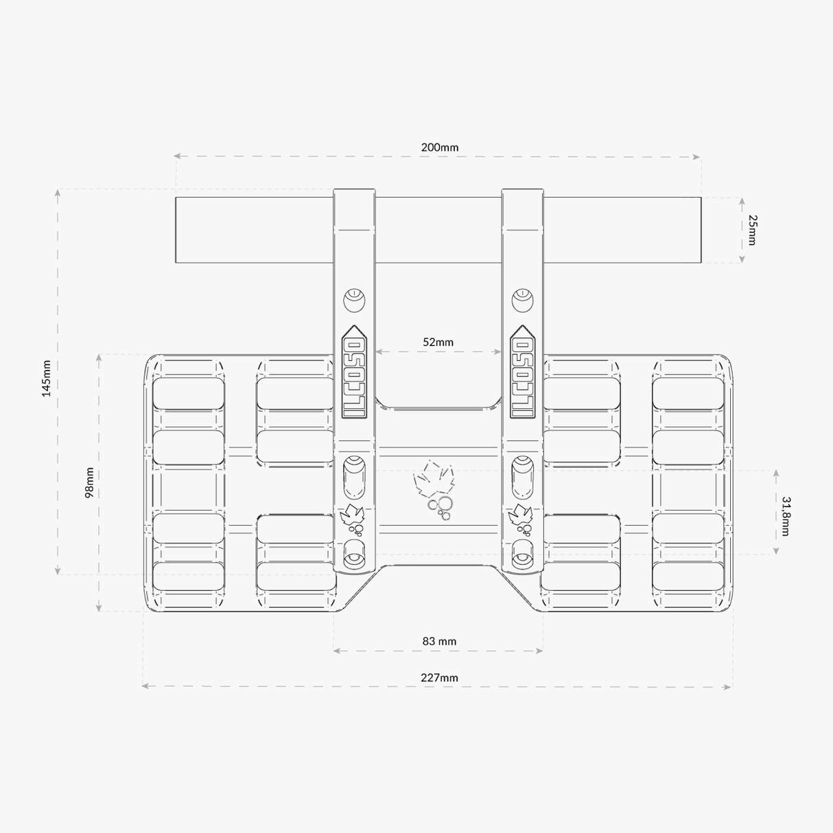Supporto borsa da manubrio Miss Grape ILCOSO - Nero - O