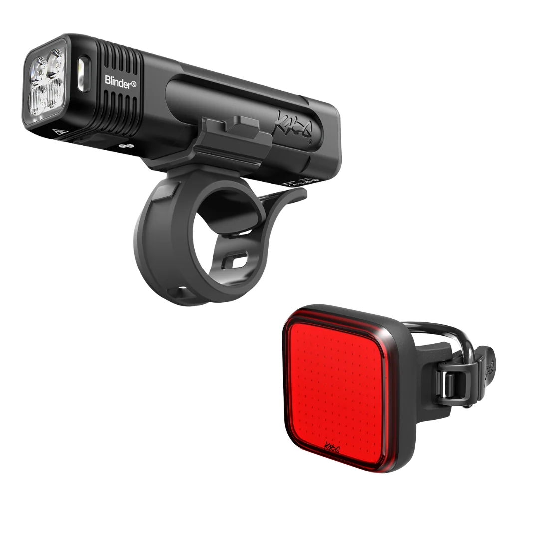 Kit luci Knog Blinder 1000 + Blinder Square Rear Knog