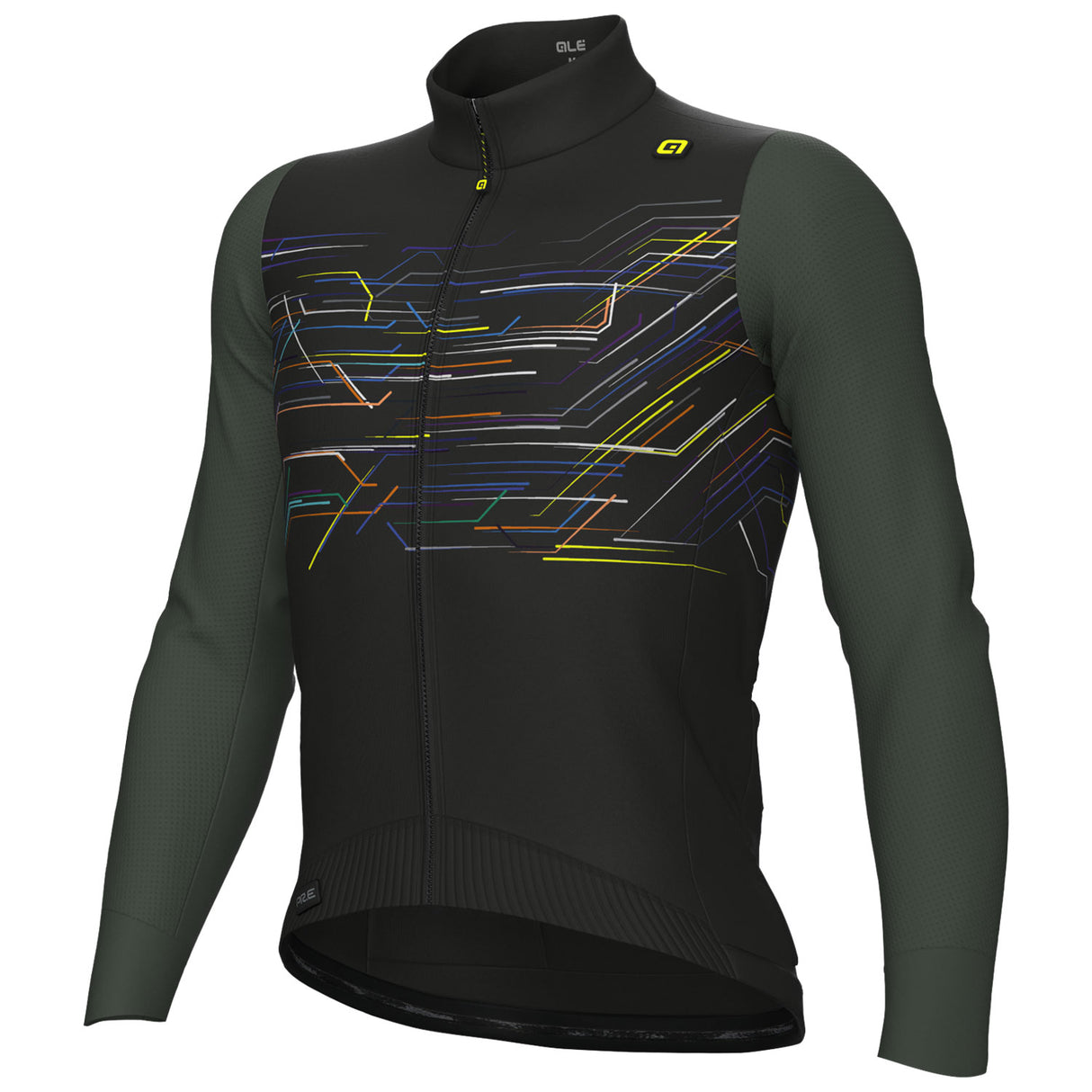 Maglia maniche lunghe Ale PR-E Megabyte - Nero - L