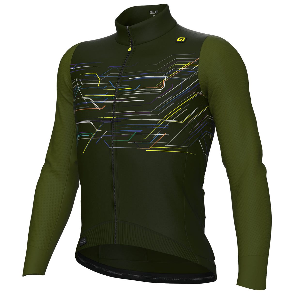 Maglia maniche lunghe Ale PR-E Megabyte - Verde - N