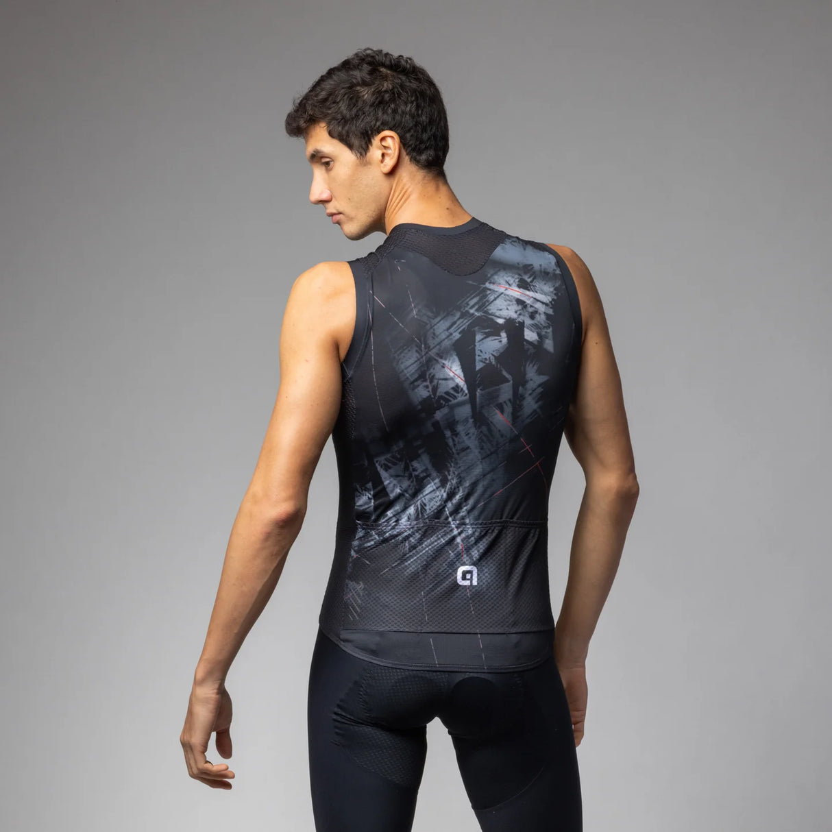 Maglia senza maniche Ale PR-E Mirror - Nero - E