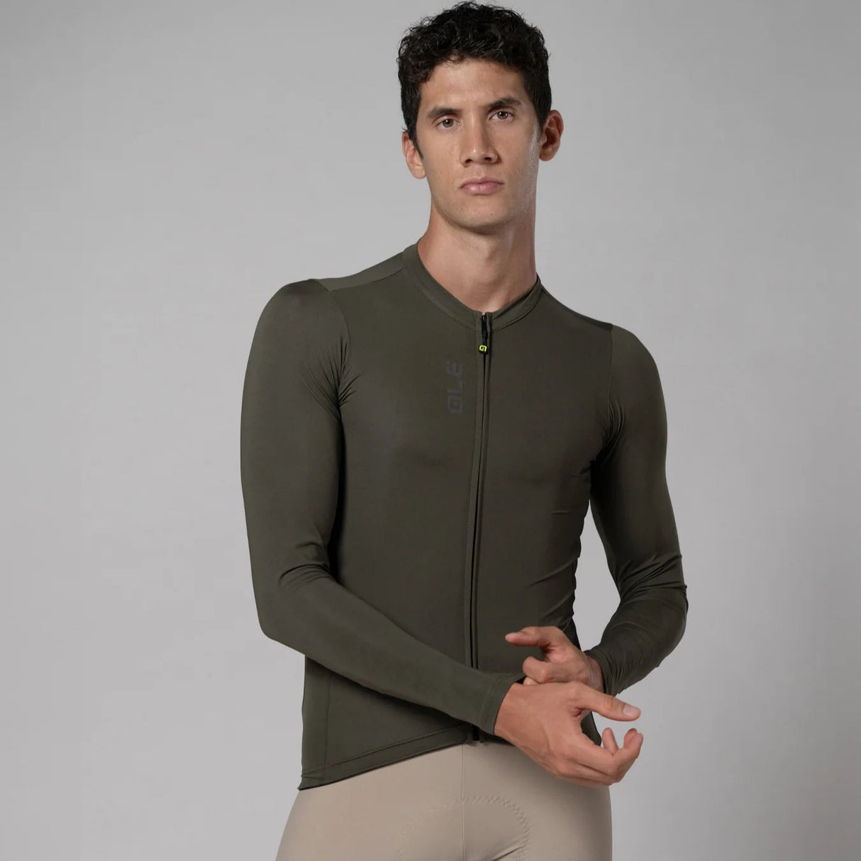 Maglia maniche lunghe Ale Pragma Color Block - Verde - E
