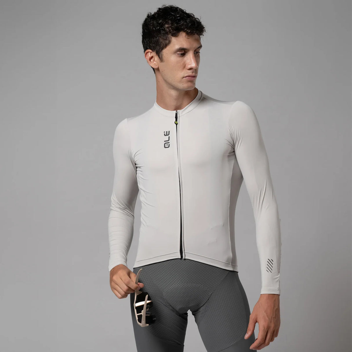 Maglia maniche lunghe Ale Pragma Color Block - Grigio chiaro - B