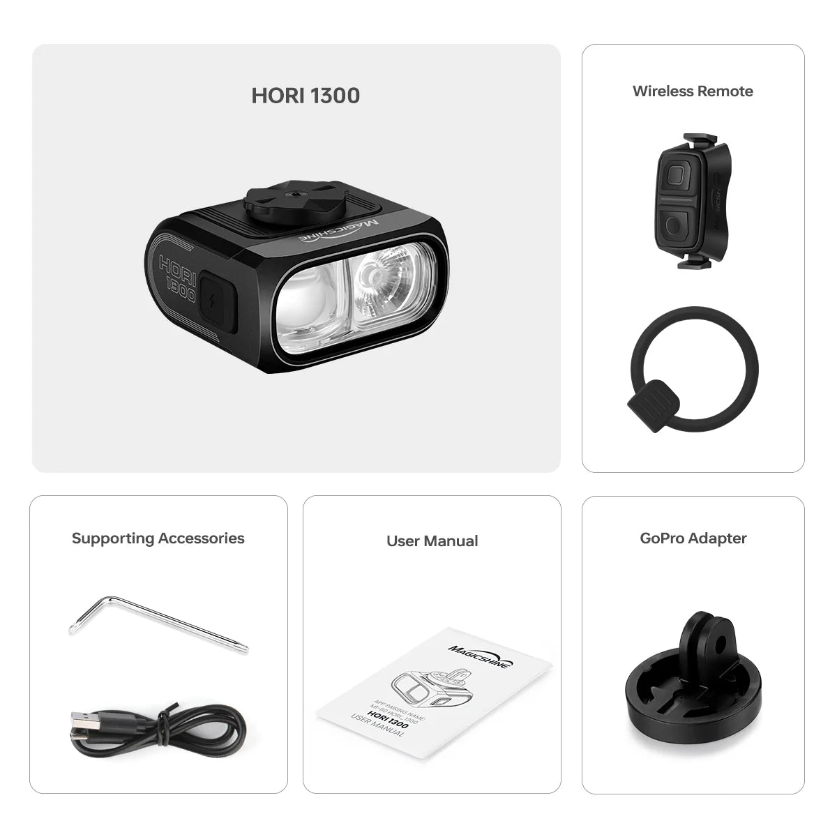 Luce anteriore Magicshine Hori 1300 Magicshine