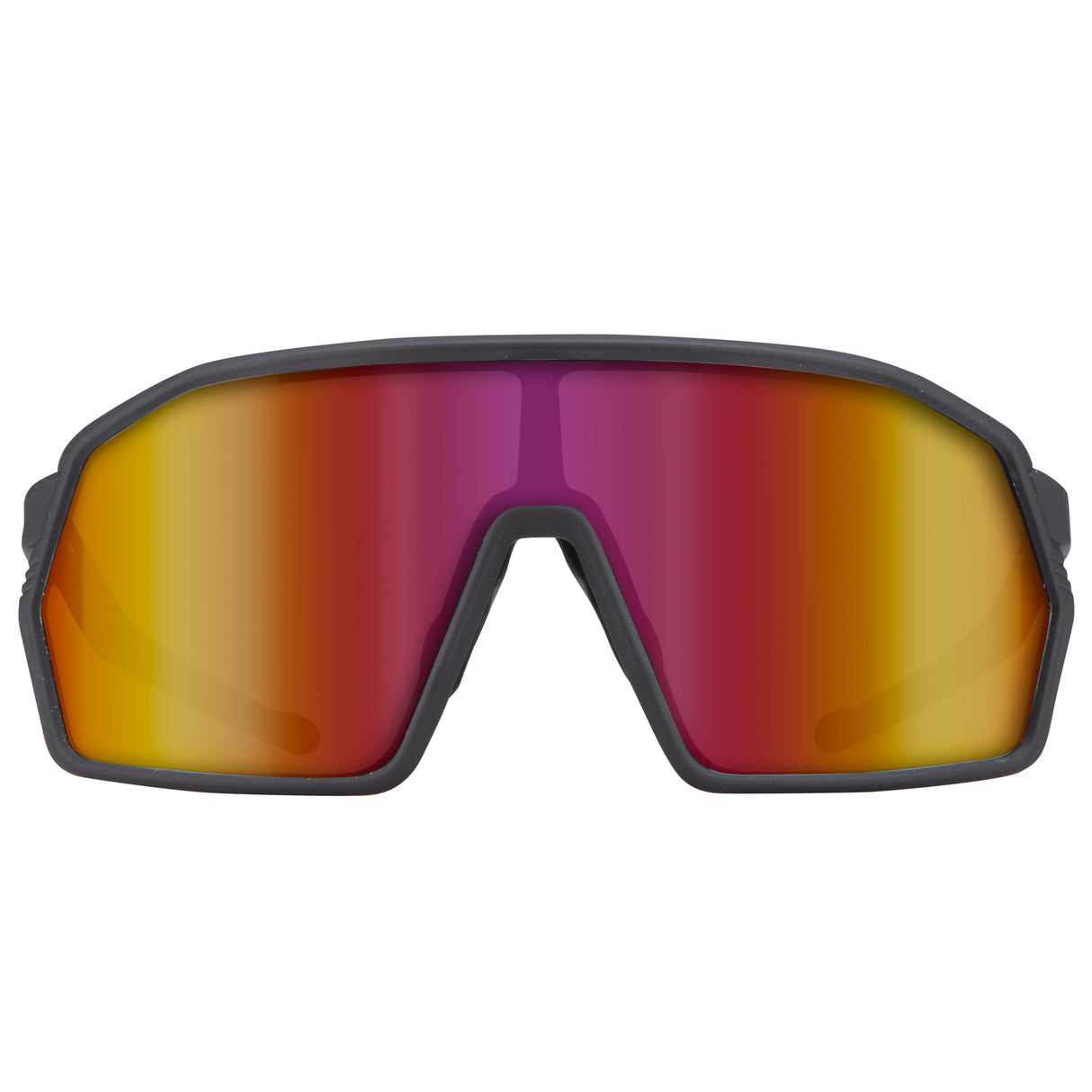 Occhiali Hoxxo Tephra lente rossa - Nero opaco - I