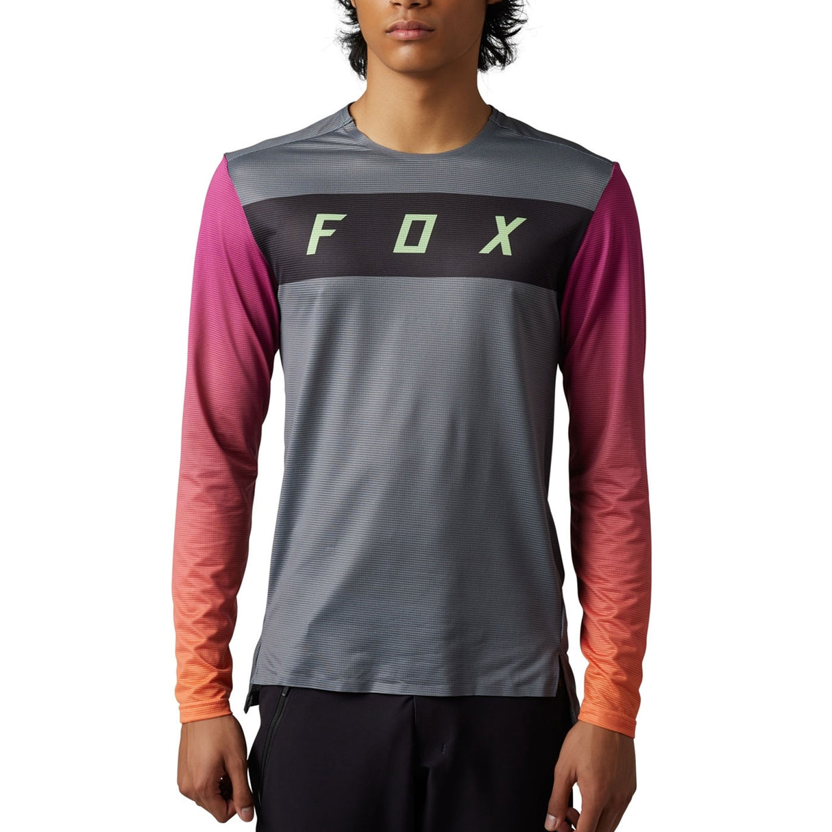 Maglia maniche lunghe Fox Flexair Arcadia - Grigio - E
