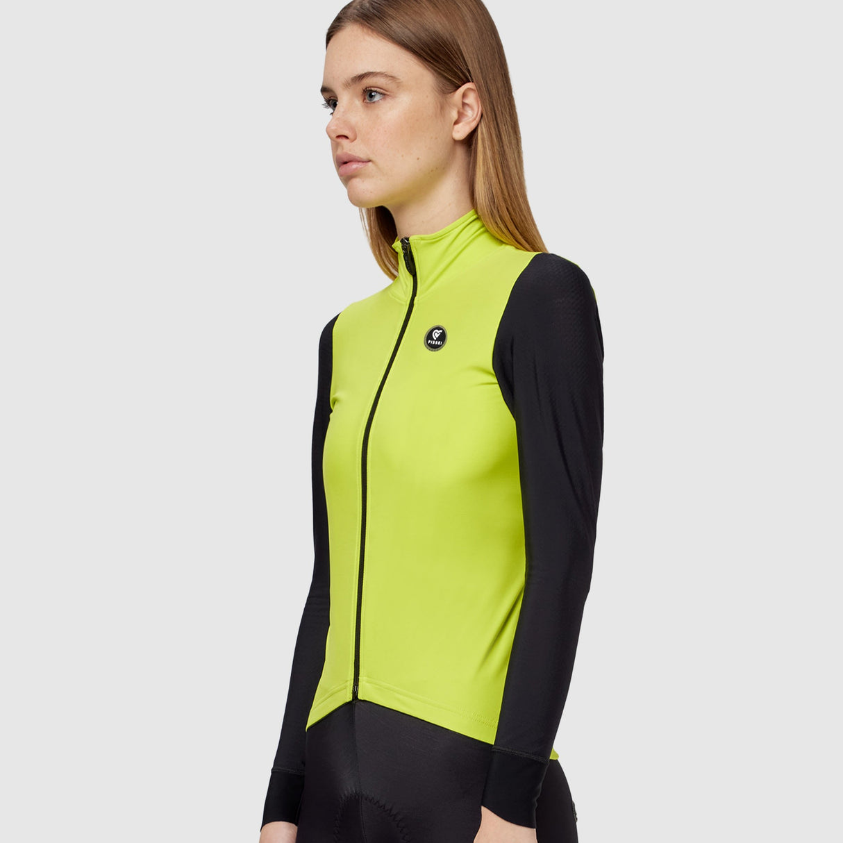 Maglia maniche lunghe donna Pissei Monviso - Lime nero - C