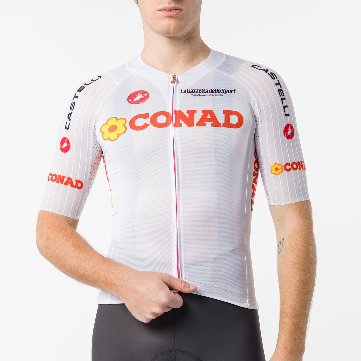 Maglia Bianca Giro d'Italia 2026 Race 8S Castelli
