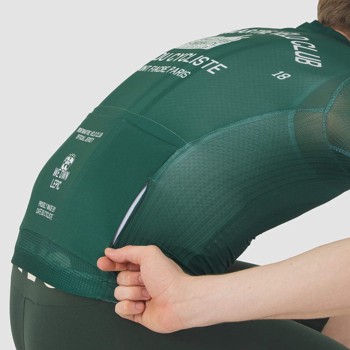 Maglia Cafe du Cycliste Bergida - Verde Café du Cycliste