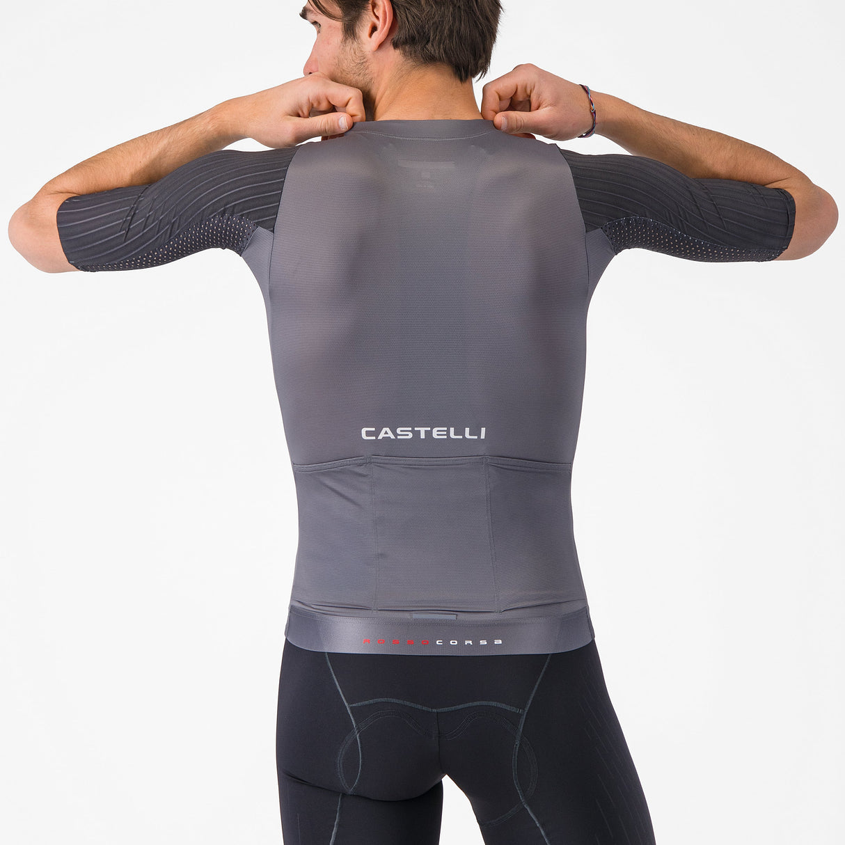 Maglia Castelli Aero Race 8S - Grigio Castelli