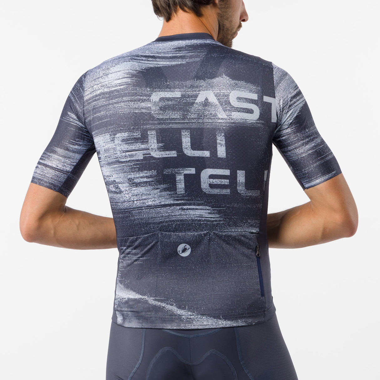 Maglia Castelli Stratus Logo - Blu Castelli