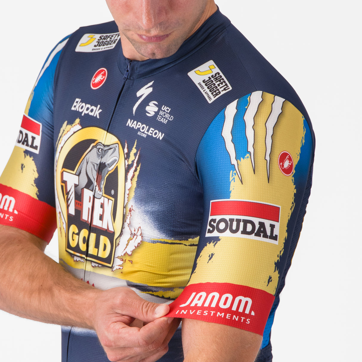 Maglia Castelli T-Rex Gold Quick-Step 2025 Competizione 3 Castelli