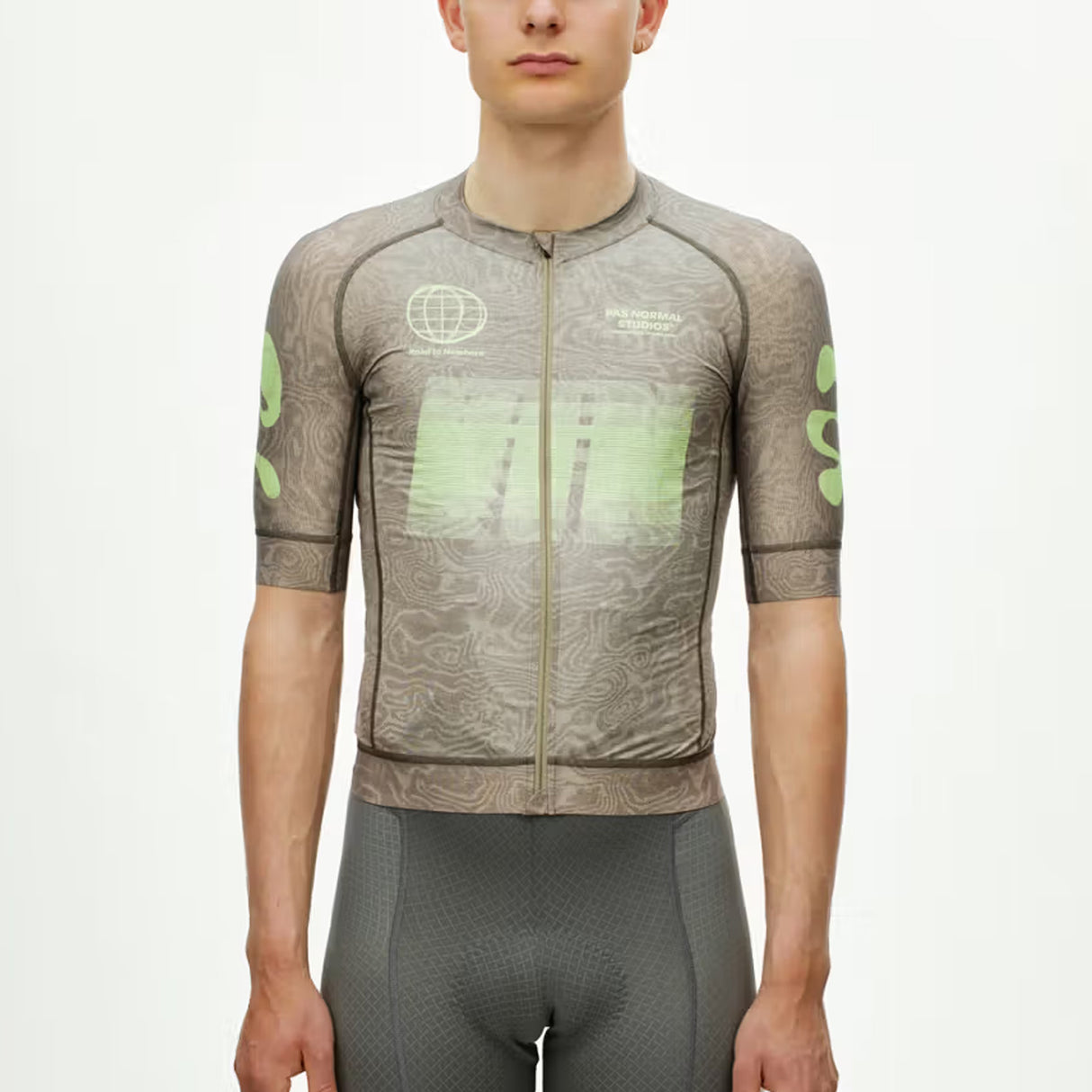 Maillot Pas Normal Studios Mechanism Logo AOP RTN - Verde