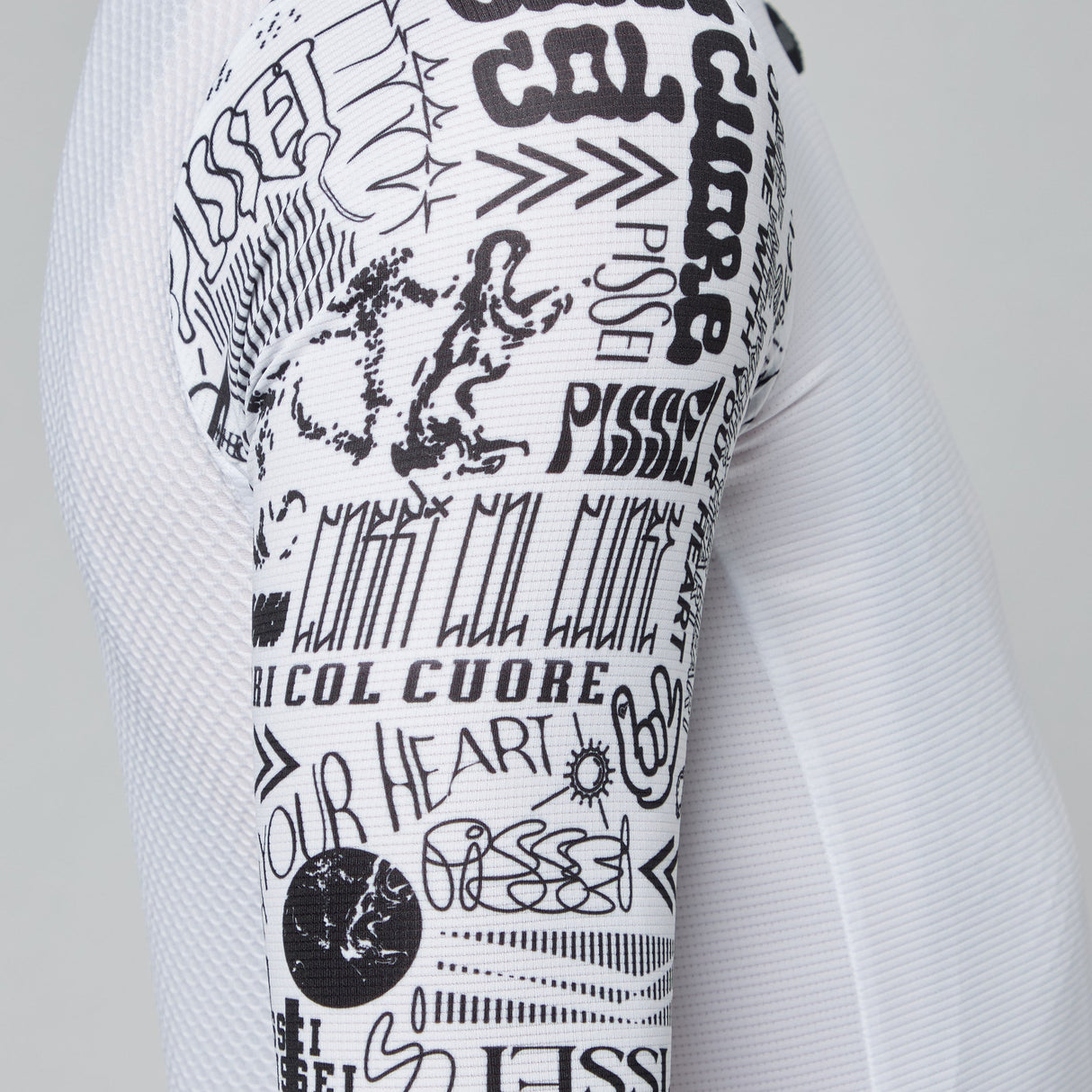 Maglia Pissei Prime - Bianco nero Pissei