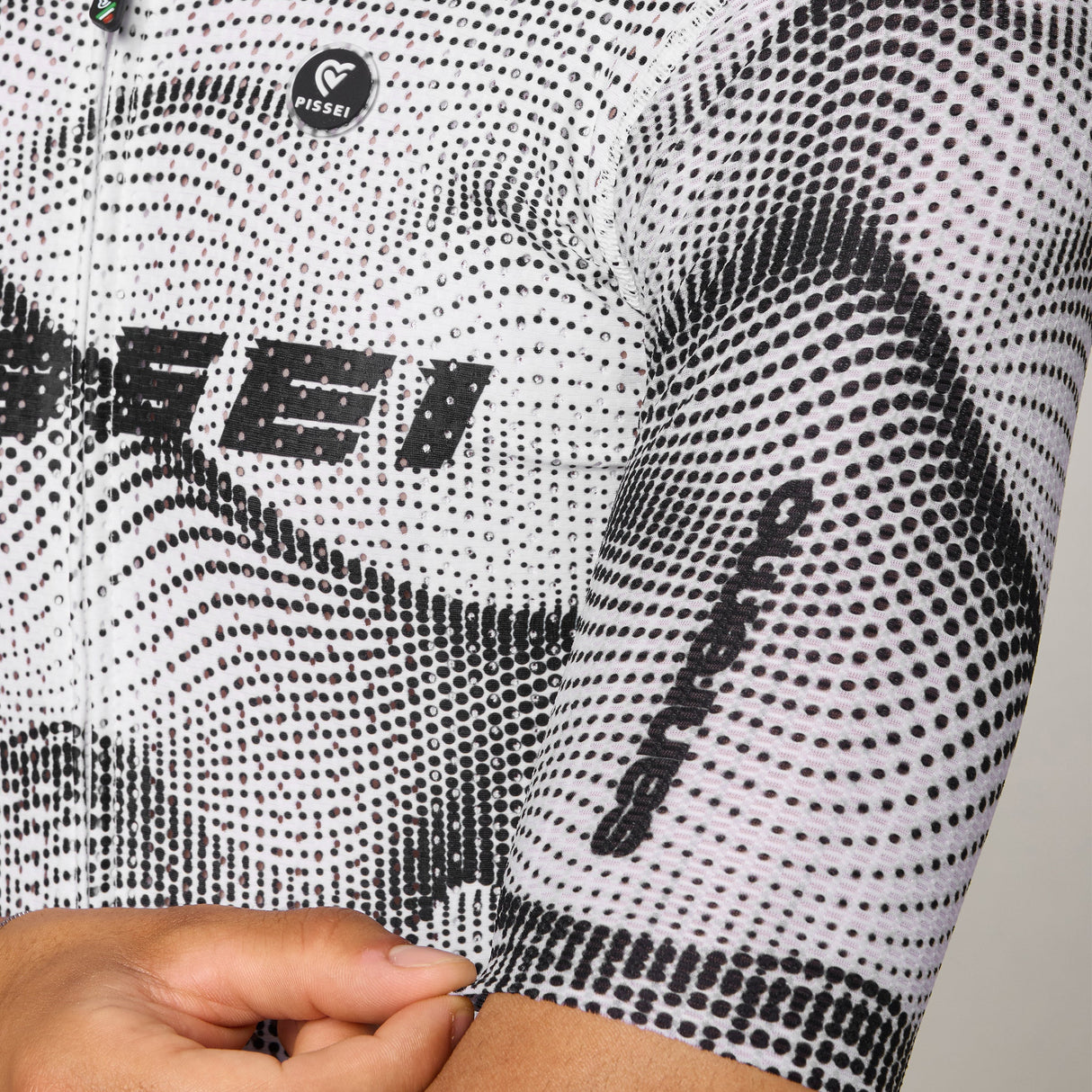 Maglia Pissei Sanremo - Bianco nero Pissei