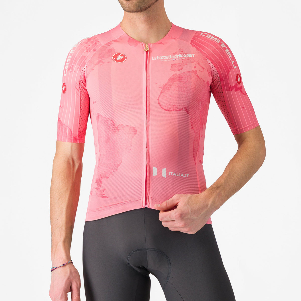 ウェア Rapha Giro di Itaria Jersey Jersey Pink Giro d'Italia 2025 Race 8S | All4cycling