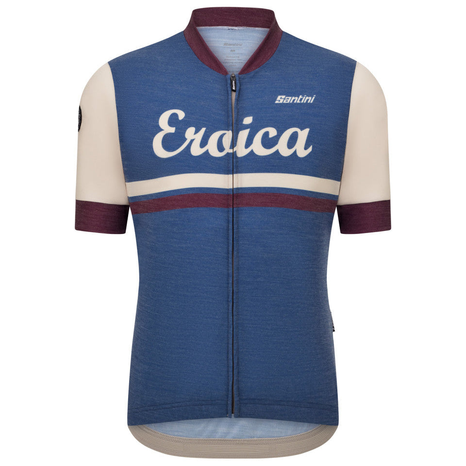 Maillot Santini Eroica Iris - Azul