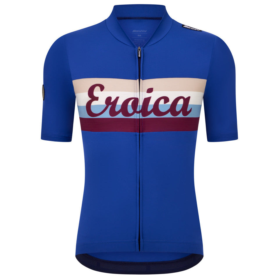 Maillot Santini Eroica Timo - Azul