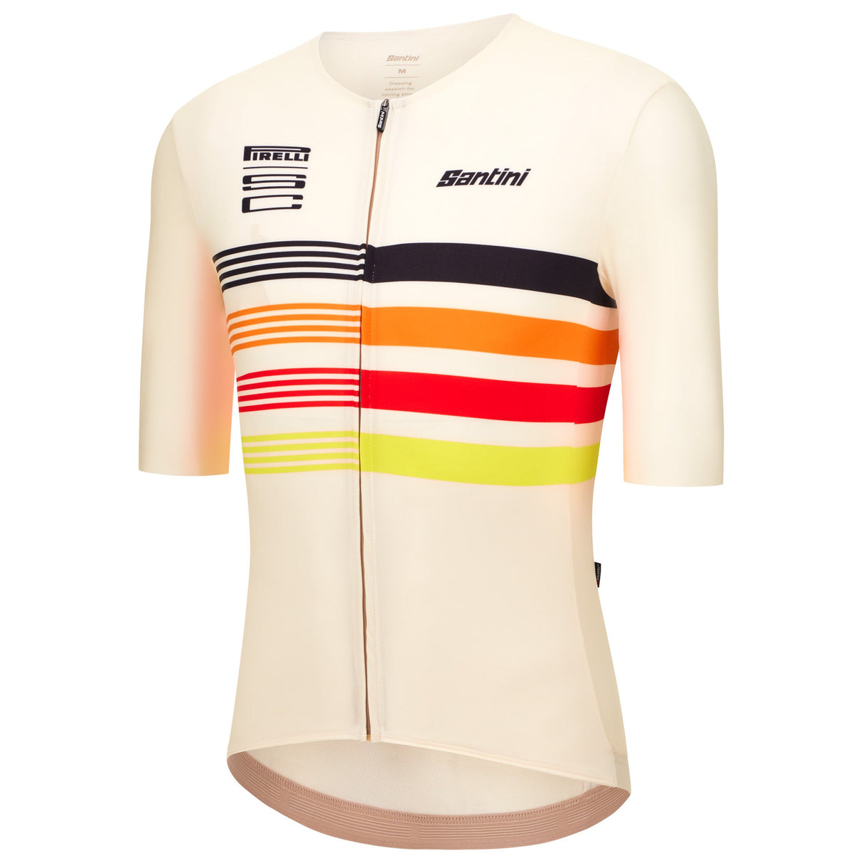 Maglia Santini x PIRELLI Tape - Bianco Santini