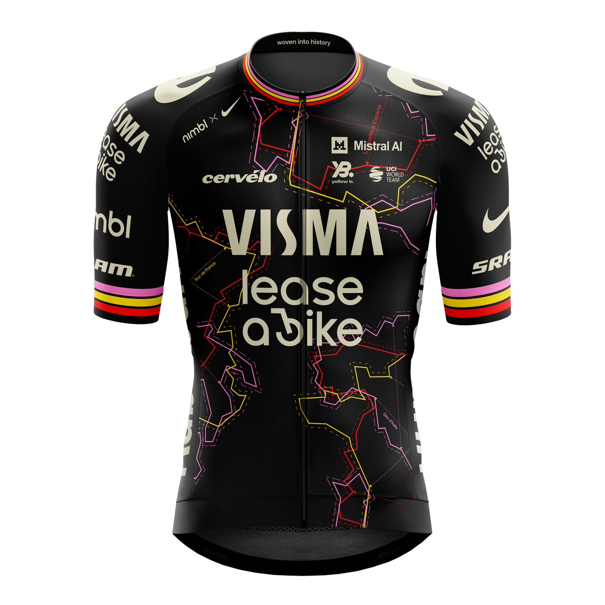 Maglia Team Visma Lease a bike 2026 - Giro Trilogy Yellow B.