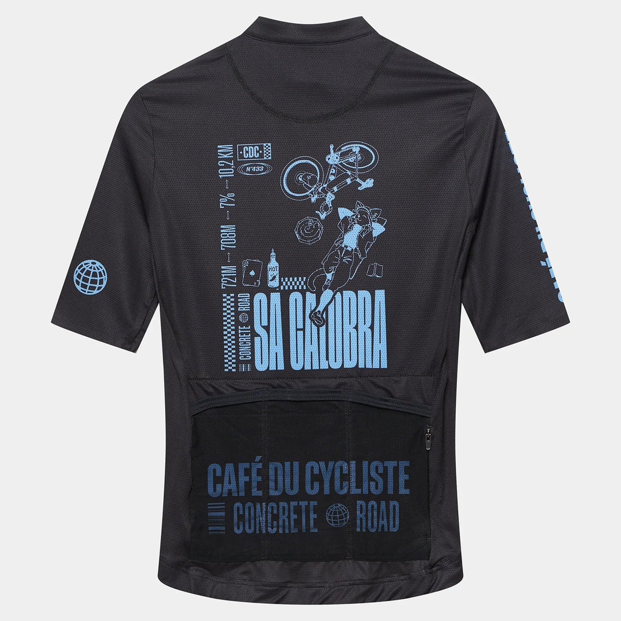 Maglia donna Cafe du Cycliste Sa Calobra - Nero Café du Cycliste