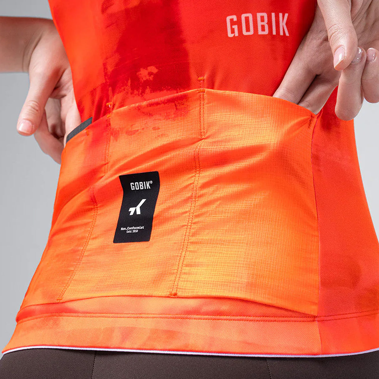 Maillot mujer Gobik Stark Gerbera - Naranja