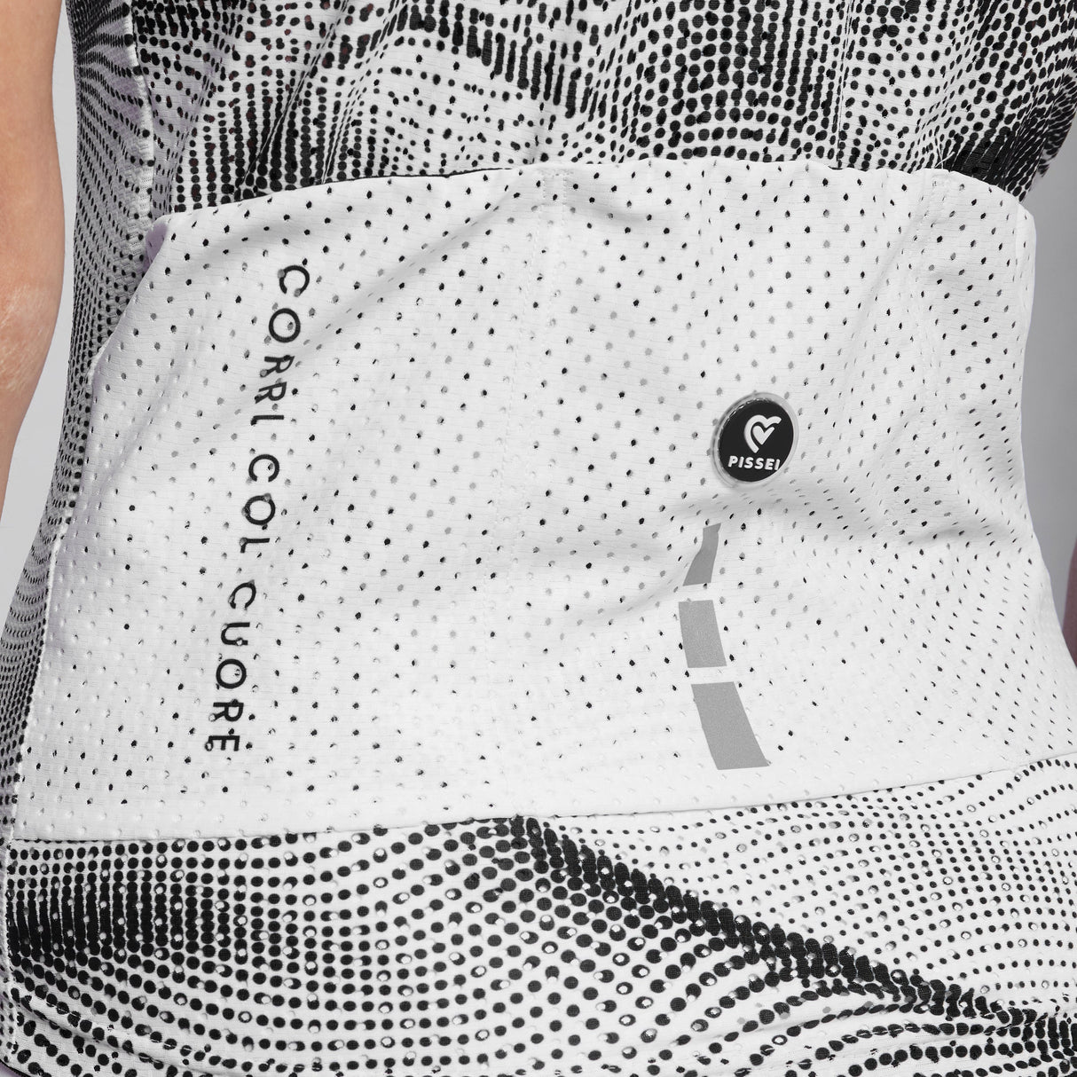 Maillot mujer Pissei Sanremo - Blanco negro