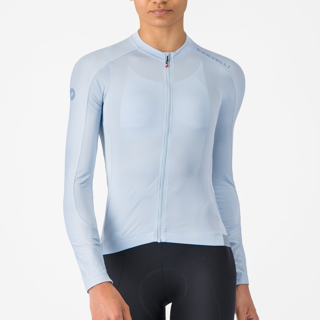 Maglia donna maniche lunghe Castelli Espresso 2 - Azzurro Castelli
