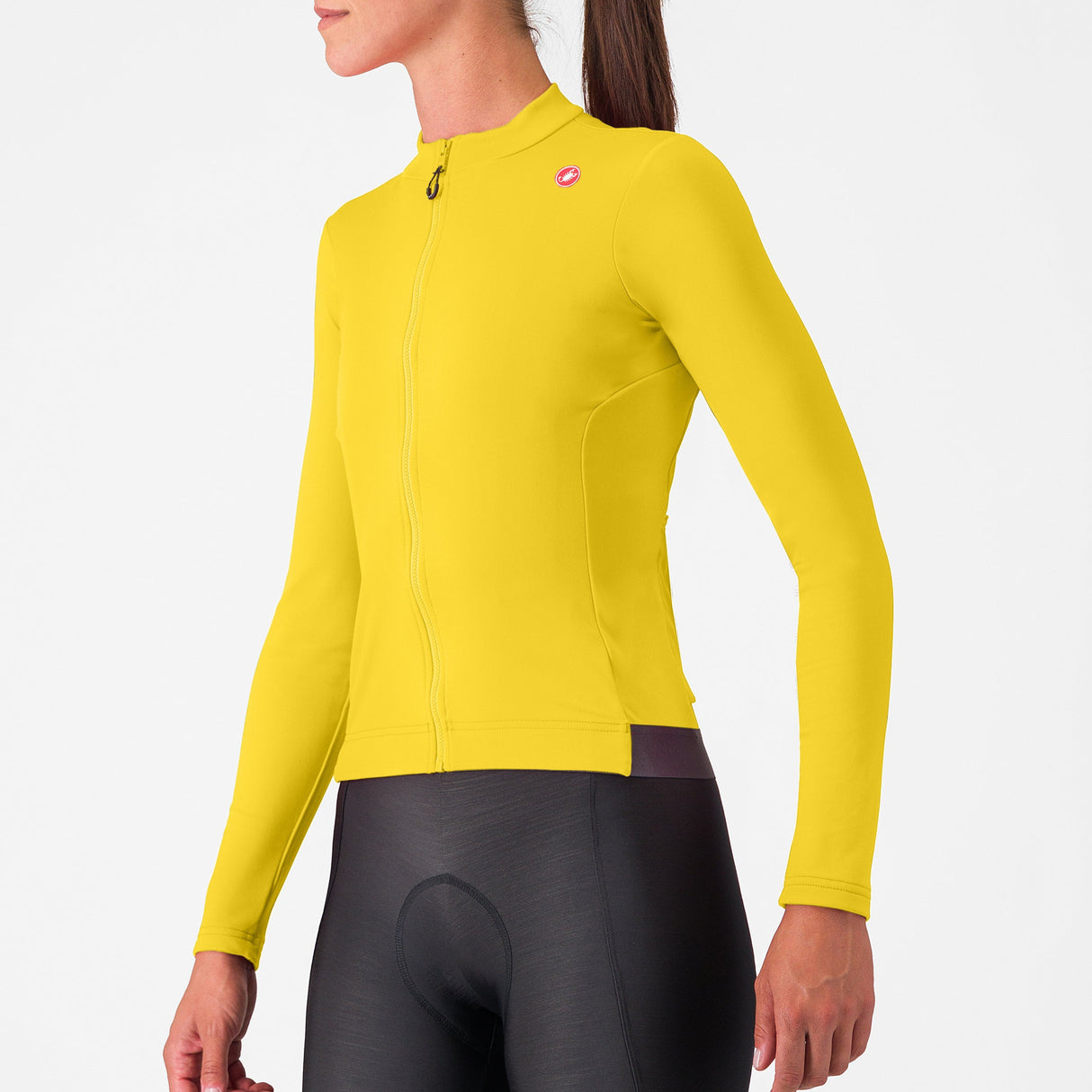 Maglia donna maniche lunghe Castelli Espresso Thermal - Giallo Castelli