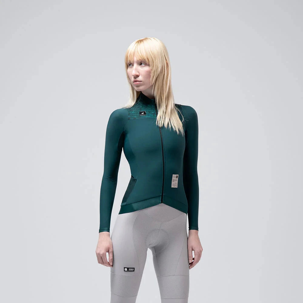 Maglia donna maniche lunghe Gobik Hyder Blend 2.0 Sunken - Verde Gobik