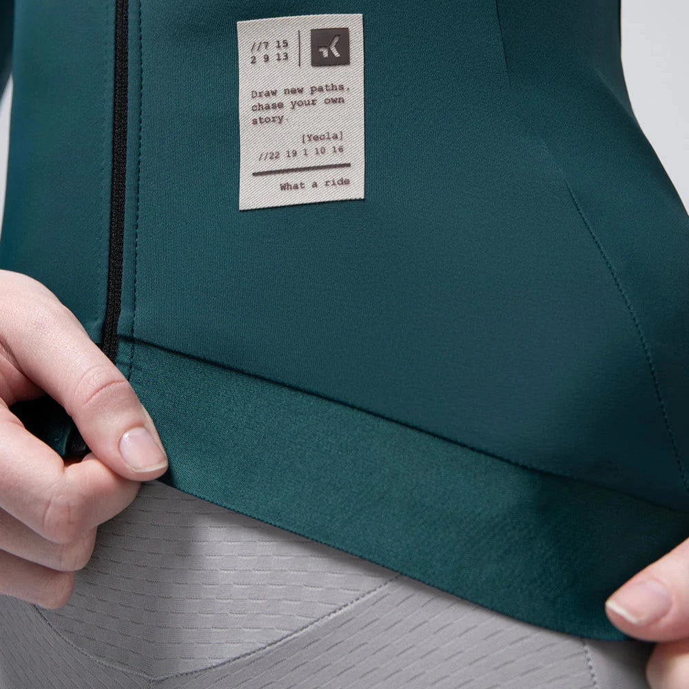 Maglia donna maniche lunghe Gobik Hyder Blend 2.0 Sunken - Verde Gobik