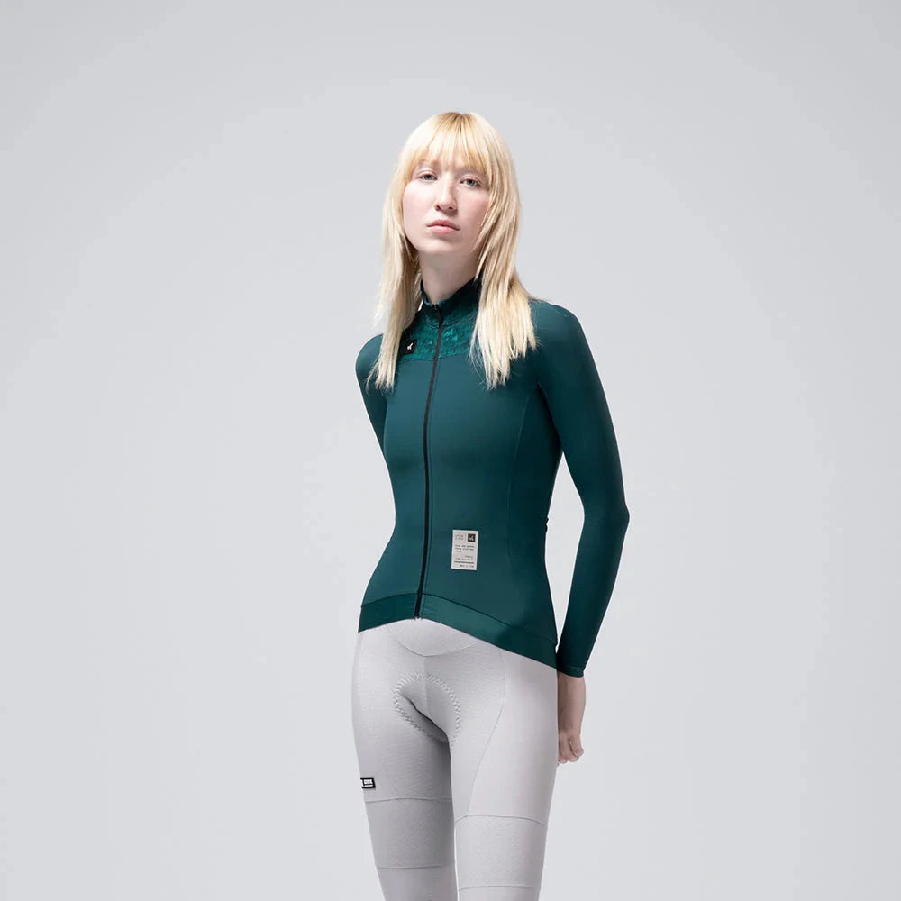 Maglia donna maniche lunghe Gobik Hyder Blend 2.0 Sunken - Verde Gobik