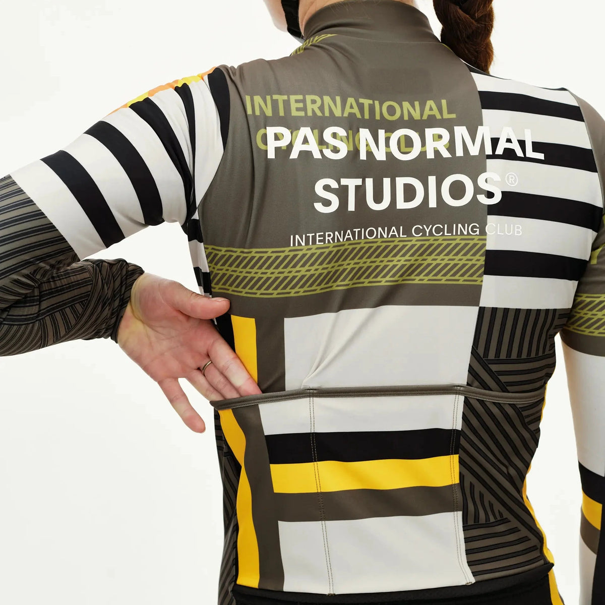Maglia donna maniche lunghe Pas Normal Studios Mechanism AOP International - Sand Pas Normal Studios