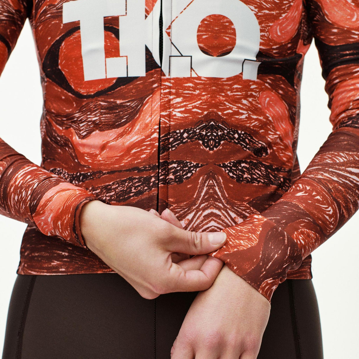 Maglia donna maniche lunghe Pas Normal Studios T.K.O. Mechanism - Rosso Pas Normal Studios