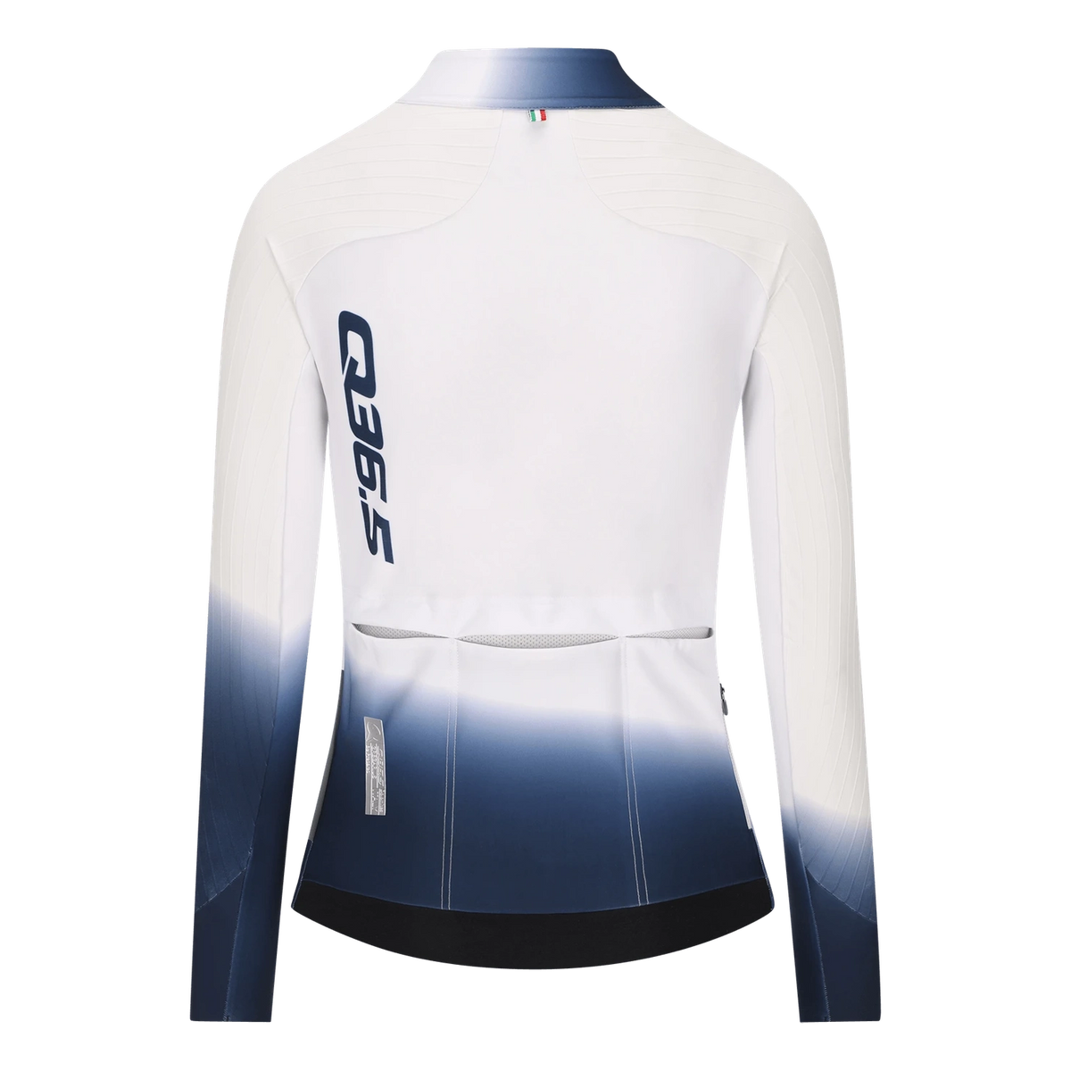 Maglia donna maniche lunghe Q36.5 Gregarius Hybrid Collar Fade - Bianco