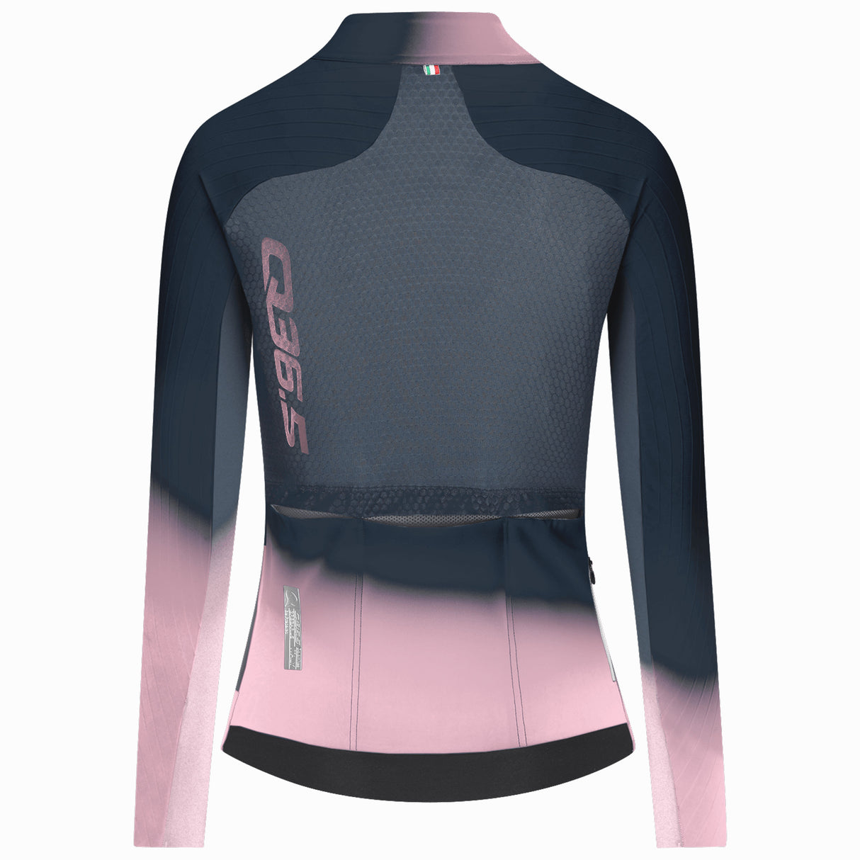 Maillot mujer manga larga Q36.5 Gregarius Hybrid Light Collar Fade - Azul
