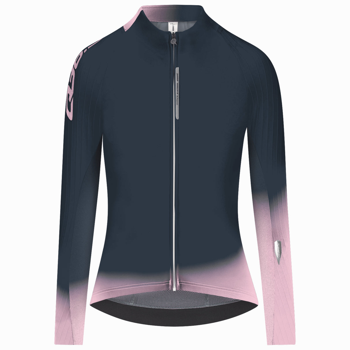Maillot mujer manga larga Q36.5 Gregarius Hybrid Light Collar Fade - Azul