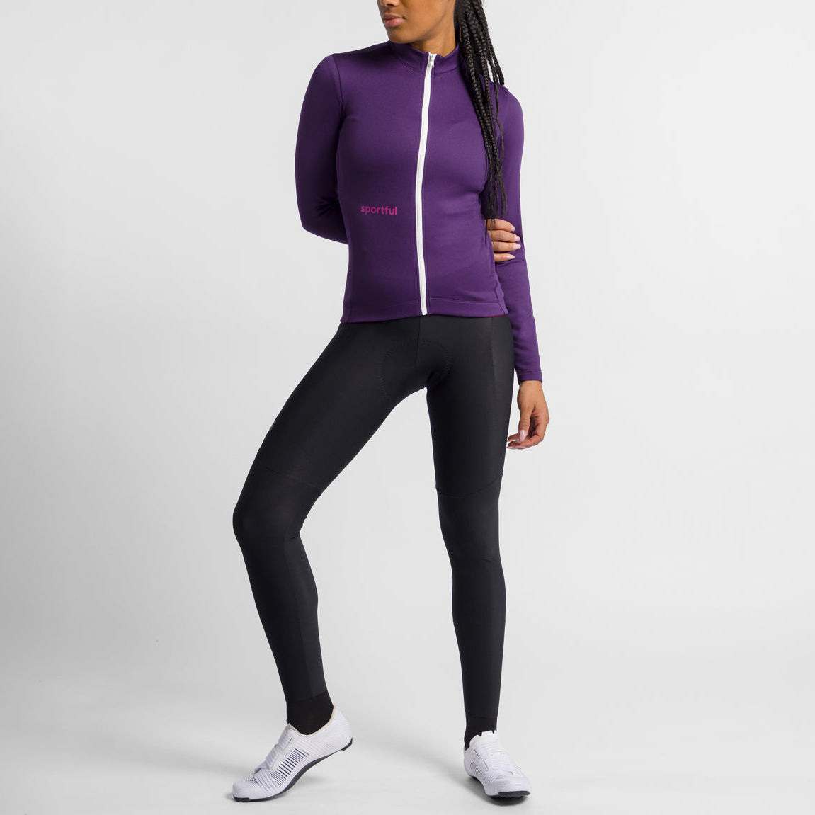 Maillot mujer manga larga Sportful Classic Thermal - Morado