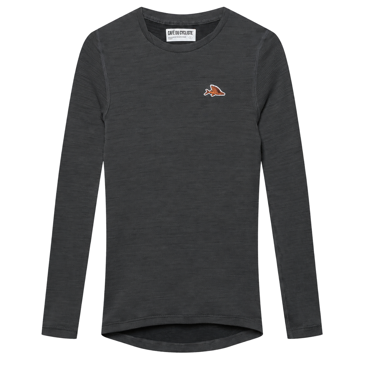 Maglia intima donna maniche lunghe Cafe du Cycliste Judith - Grigio scuro Café du Cycliste