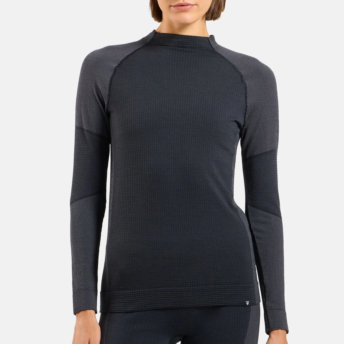 Maglia intima donna maniche lunghe Odlo Seamless Performance Wool - Nero Odlo
