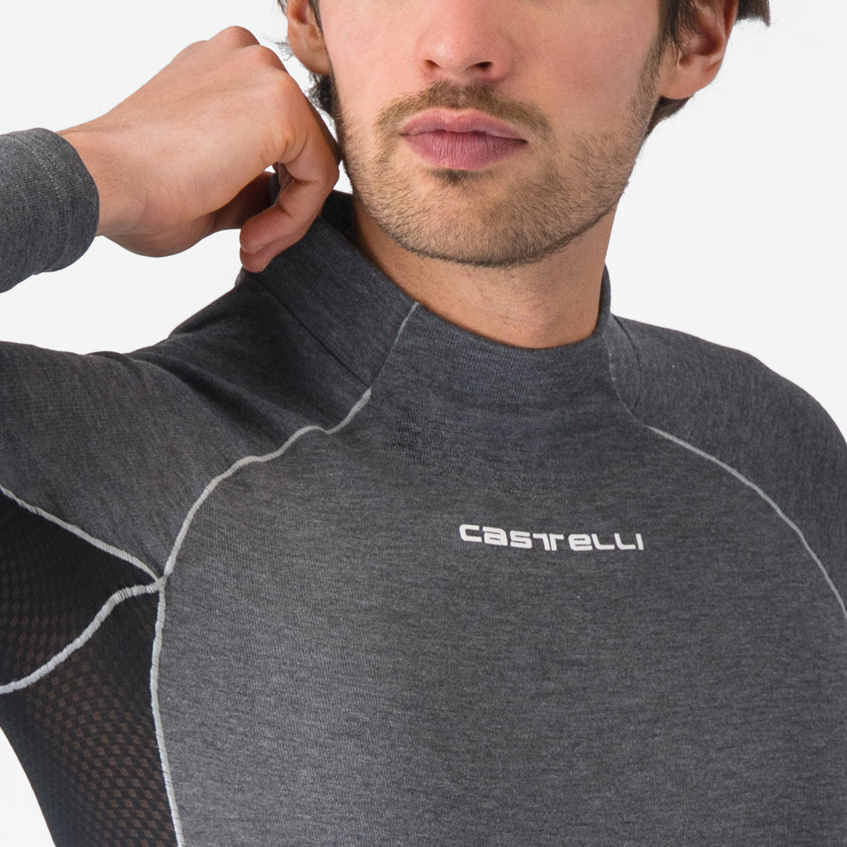 Maglia intima maniche lunghe Castelli Flanders 2 - Grigio Castelli