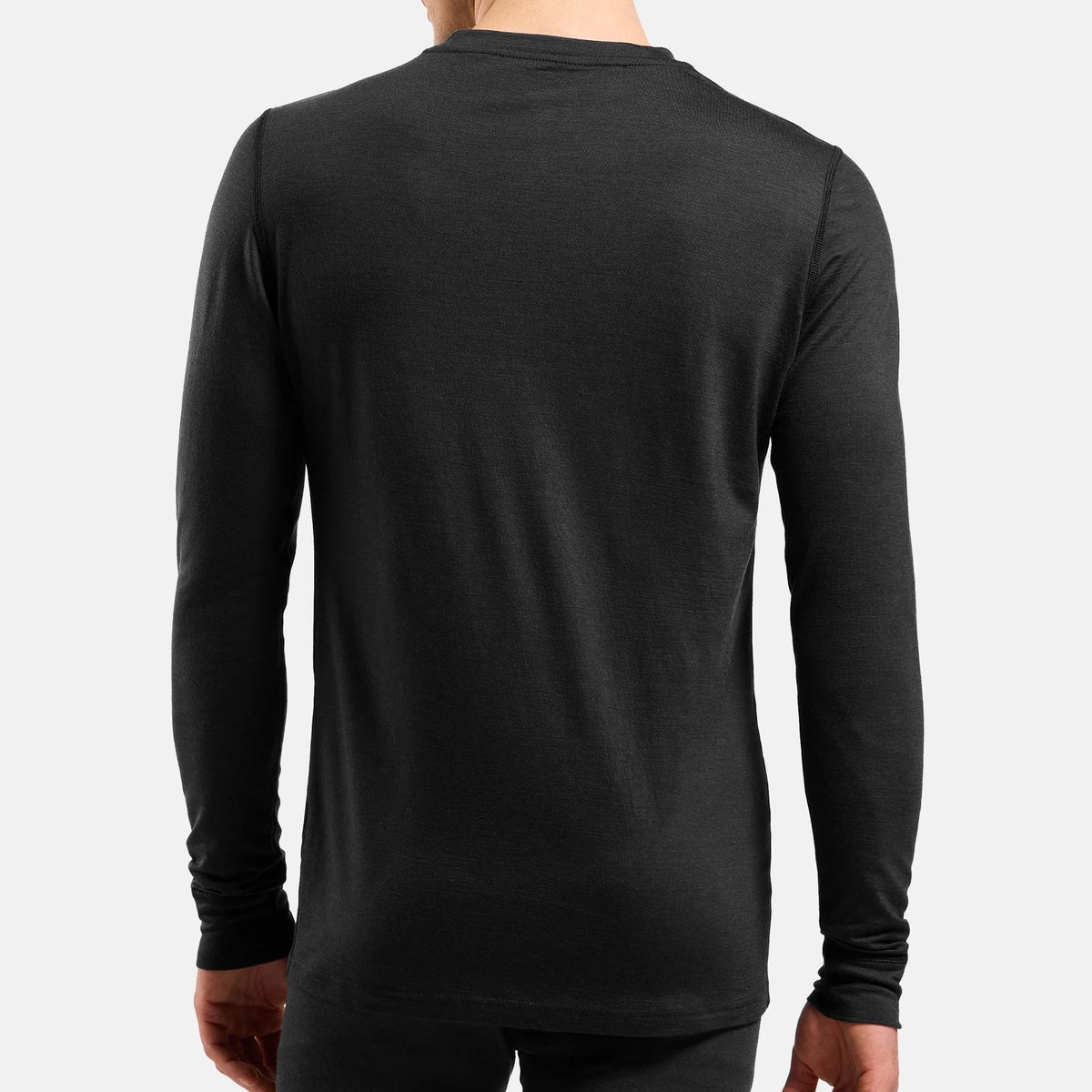 Odlo Merino 200 Langarm-Funktionsunterhemd - Schwarz