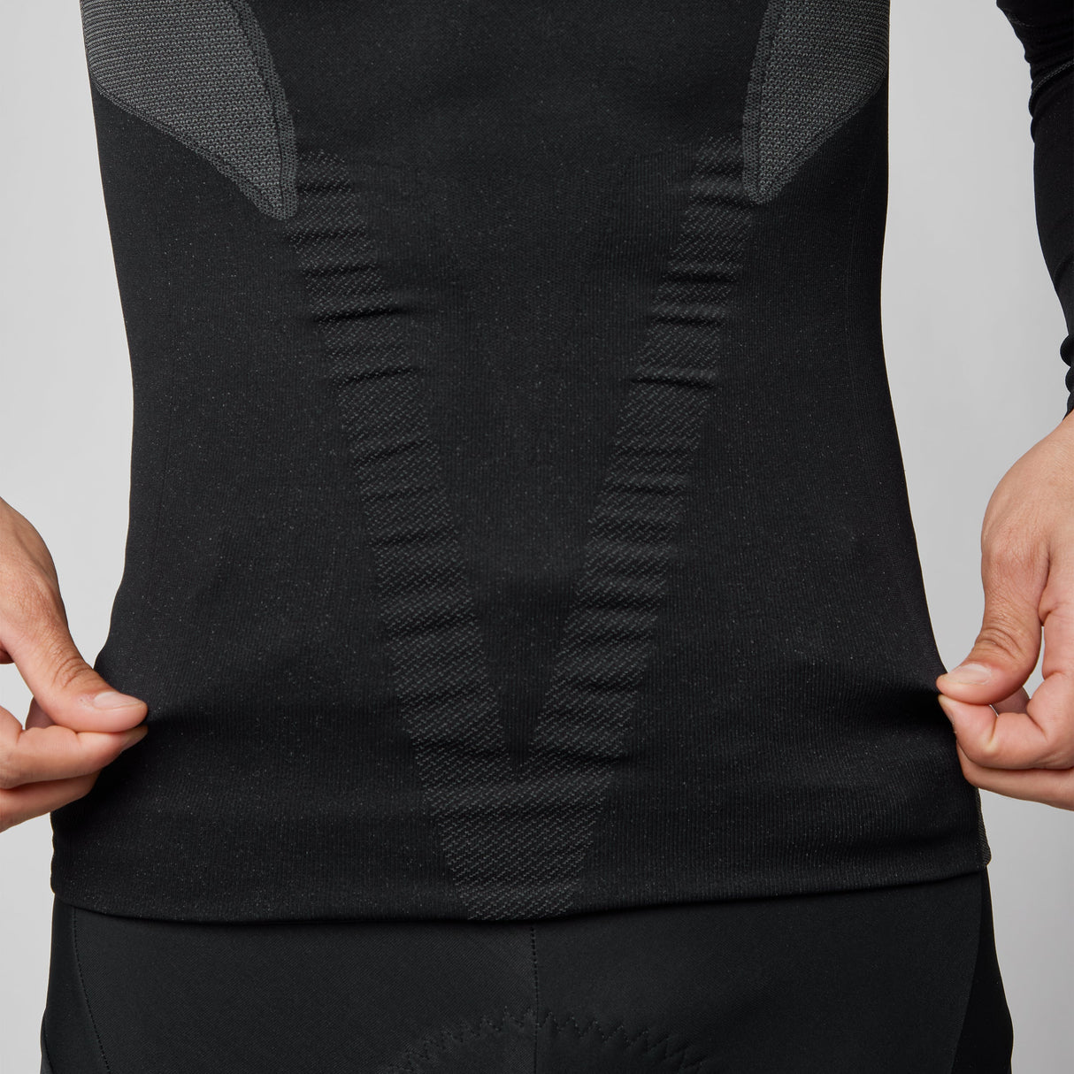 Maglia intima maniche lunghe Pissei Alaska Seamless - Nero Pissei