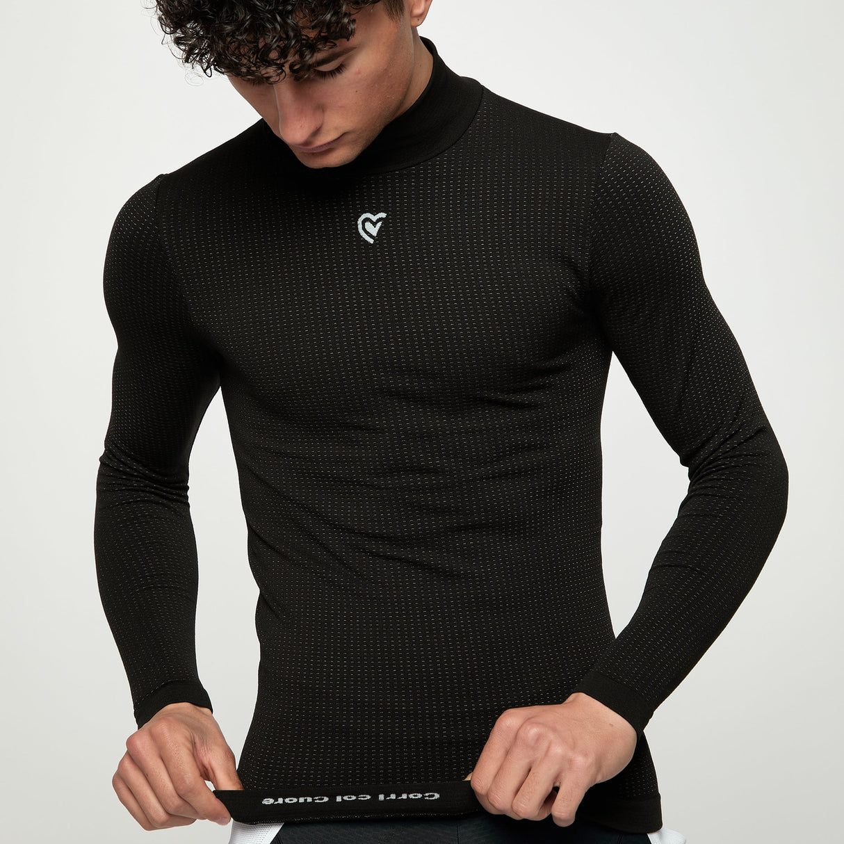 Maglia intima maniche lunghe Pissei Argentum - Nero Pissei