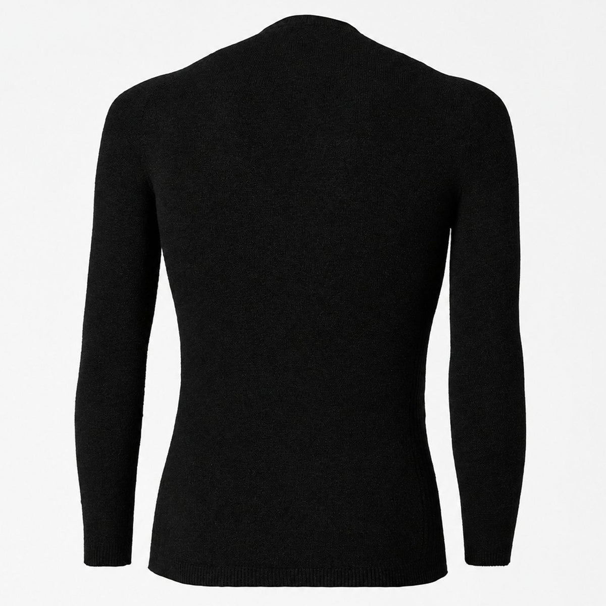 Silverskin Core Warm Rundhals Langarm-Unterhemd - Schwarz