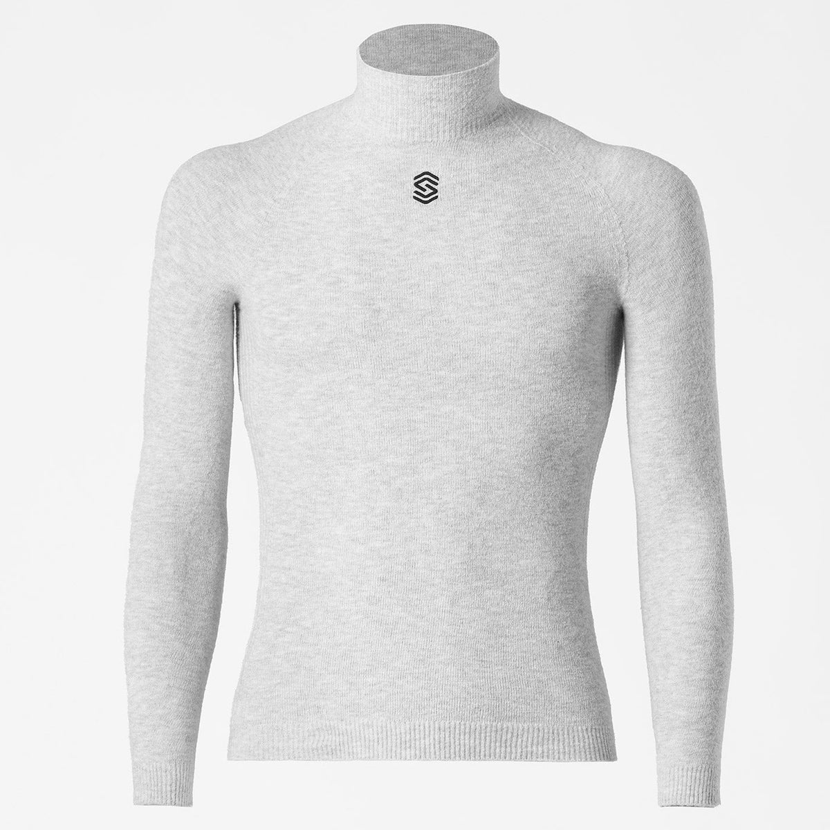 Maglia intima maniche lunghe Silverskin Core Warm collo alto - Grigio Silverskin