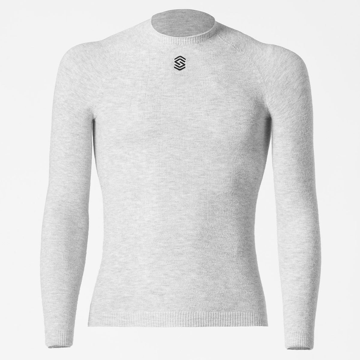Maglia intima maniche lunghe Silverskin Core Warm girocollo - Grigio Silverskin